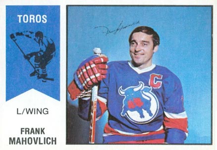 1974 O-Pee-Chee WHA Frank Mahovlich #40 Hockey Card