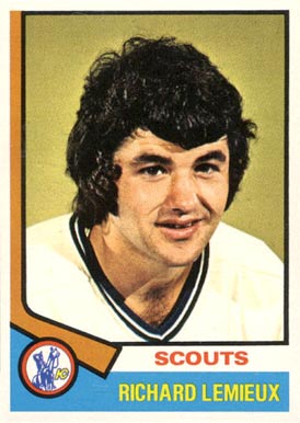1974 O-Pee-Chee Richard Lemieux #114 Hockey Card