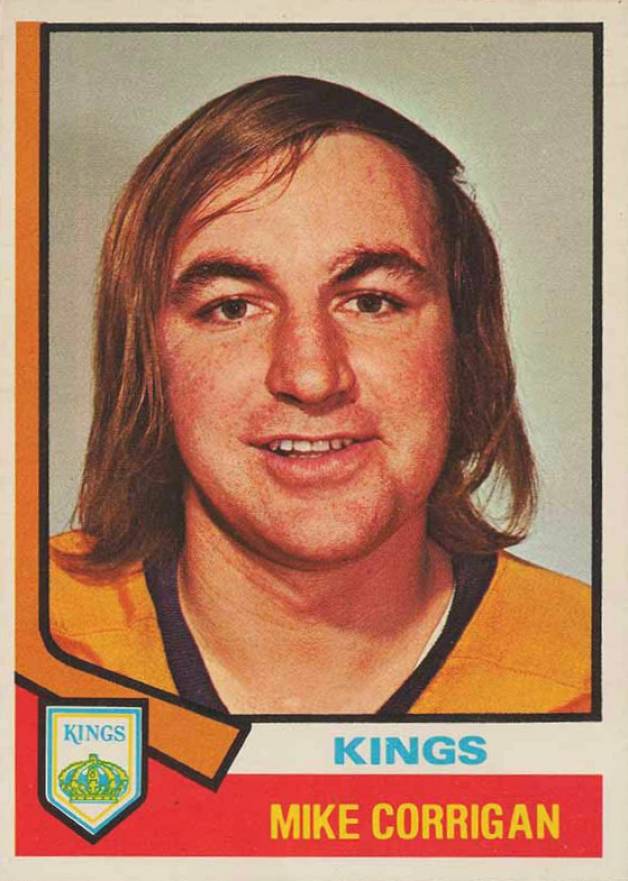 1974 O-Pee-Chee Mike Corrigan #37 Hockey Card