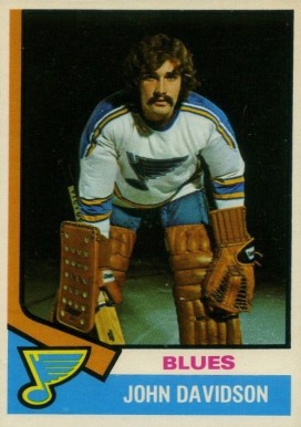 1974 O-Pee-Chee John Davidson #11 Hockey Card