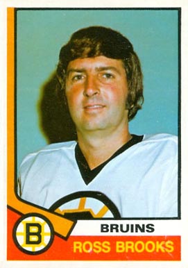 1974 O-Pee-Chee Ross Brooks #376 Hockey Card