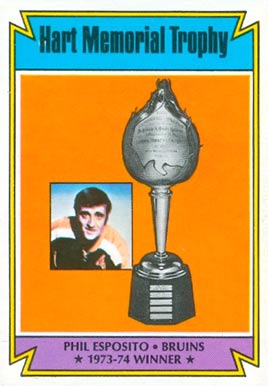 1974 O-Pee-Chee Hart Trophy #244 Hockey Card