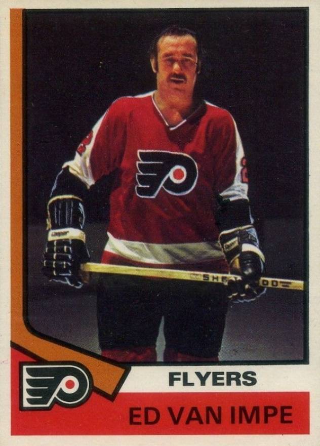 1974 O-Pee-Chee Ed Van Impe #85 Hockey Card