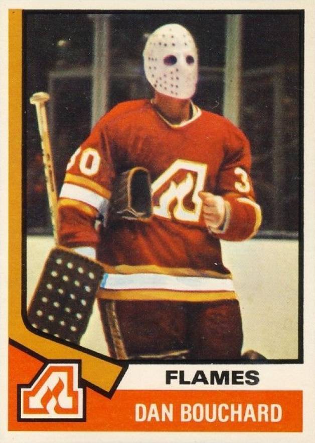 1974 O-Pee-Chee Dan Bouchard #15 Hockey Card