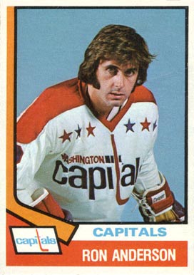 1974 O-Pee-Chee Ron Anderson #314 Hockey Card