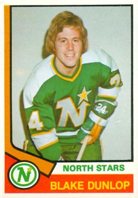 1974 O-Pee-Chee Blake Dunlop #308 Hockey Card