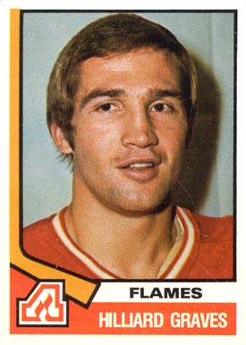 1974 O-Pee-Chee Hilliard Graves #306 Hockey Card
