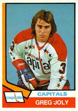1974 O-Pee-Chee Greg Joly #294 Hockey Card