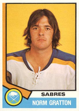 1974 O-Pee-Chee Norm Gratton #288 Hockey Card