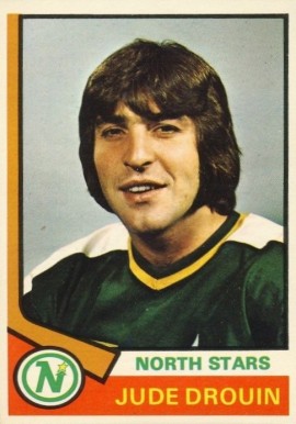 1974 O-Pee-Chee Jude Drouin #255 Hockey Card