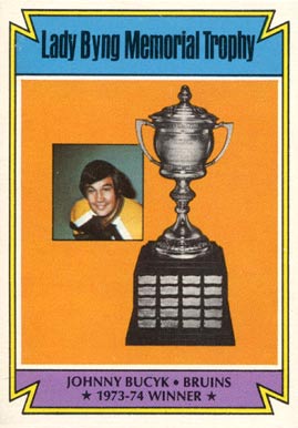 1974 O-Pee-Chee Bying Trophy #245 Hockey Card