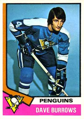 1974 O-Pee-Chee Dave Burrows #241 Hockey Card