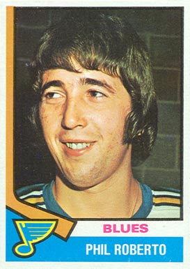 1974 O-Pee-Chee Phil Roberto #208 Hockey Card