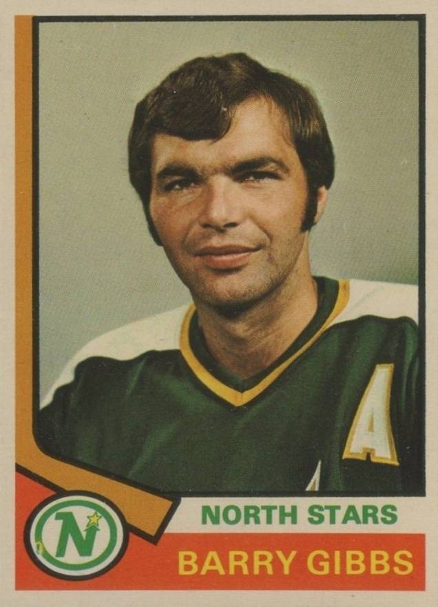 1974 O-Pee-Chee Barry Gibbs #203 Hockey Card