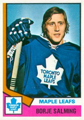 1974 O-Pee-Chee Borje Salming #180 Hockey Card