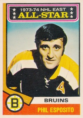 1974 O-Pee-Chee Phil Esposito #129 Hockey Card