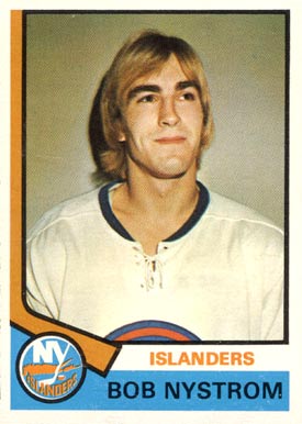 1974 O-Pee-Chee Bob Nystrom #123 Hockey Card