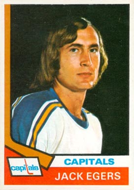 1974 O-Pee-Chee Jack Egers #93 Hockey Card