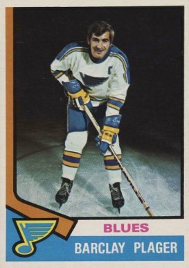 1974 O-Pee-Chee Barclay Plager #87 Hockey Card