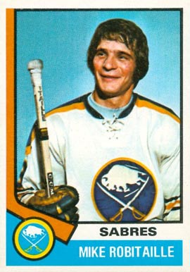 1974 Topps Mike Robitaille #159 Hockey Card