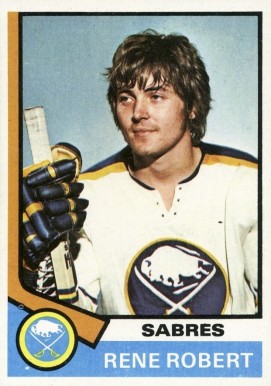1974 Topps Rene Robert #142 Hockey Card