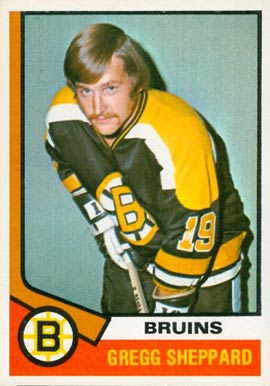 1974 Topps Gregg Sheppard #184 Hockey Card