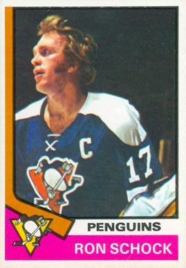 1974 Topps Ron Schock #167 Hockey Card
