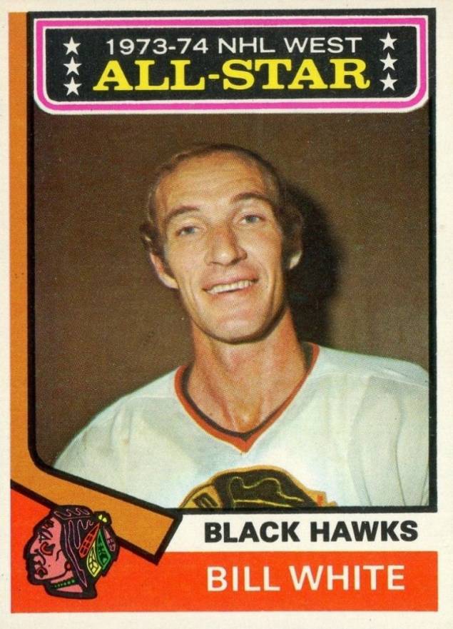 1974 Topps Bill White #136 Hockey Card