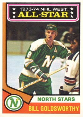 1974 Topps Bill Goldsworthy #134 Hockey Card