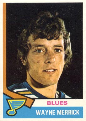 1974 Topps Wayne Merrick #66 Hockey Card