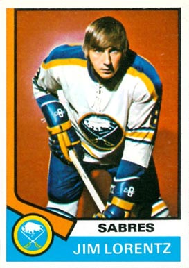 1974 Topps Jim Lorentz #61 Hockey Card