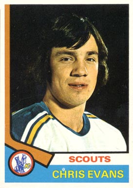 1974 Topps Chris Evans #59 Hockey Card
