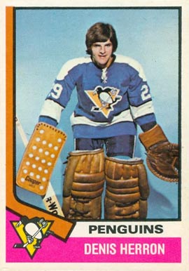 1974 Topps Denis Herron #45 Hockey Card
