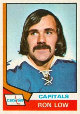 1974 Topps Ron Low #39 Hockey Card