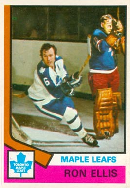 1974 Topps Ron Ellis #12 Hockey Card
