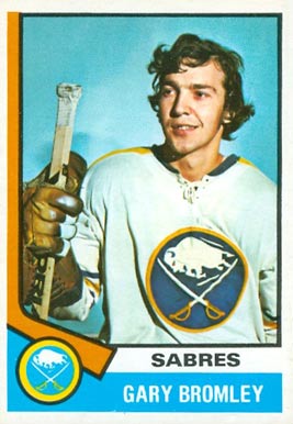 1974 Topps Gary Bromley #7 Hockey Card