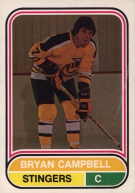 1975 O-Pee-Chee WHA Bryan Campbell #31 Hockey Card