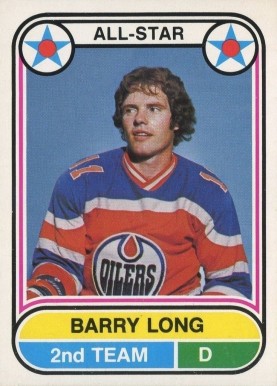 1975 O-Pee-Chee WHA Barry Long #69 Hockey Card