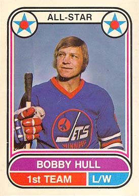 1975 O-Pee-Chee WHA Bobby Hull #65 Hockey Card