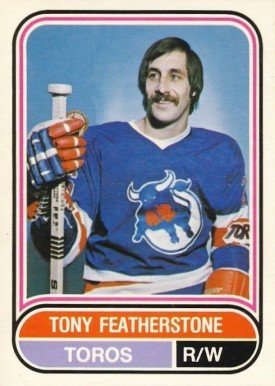 1975 O-Pee-Chee WHA Tony Featherstone #122 Hockey Card