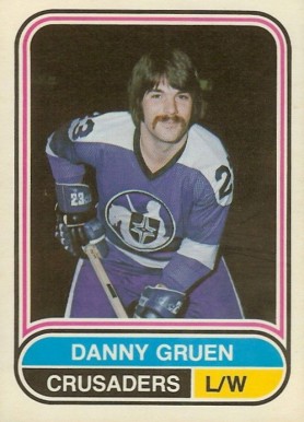 1975 O-Pee-Chee WHA Danny Gruen #128 Hockey Card