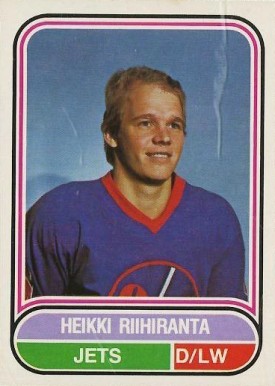 1975 O-Pee-Chee WHA Heikki Riihiranta #125 Hockey Card