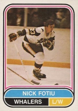 1975 O-Pee-Chee WHA Nick Fotiu #108 Hockey Card