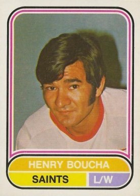 1975 O-Pee-Chee WHA Henry Boucha #79 Hockey Card