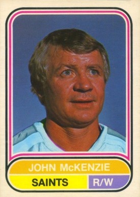 1975 O-Pee-Chee WHA John McKenzie #77 Hockey Card