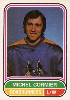 1975 O-Pee-Chee WHA Michel Cormier #74 Hockey Card