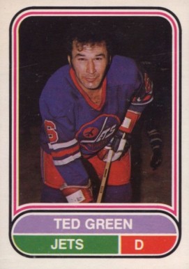 1975 O-Pee-Chee WHA Ted Green #57 Hockey Card