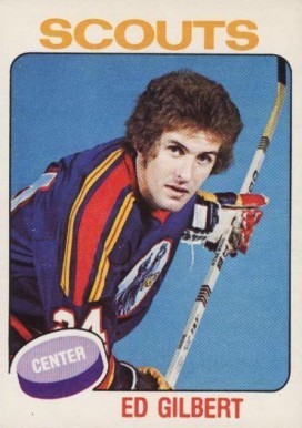 1975 O-Pee-Chee Ed Gilbert #370 Hockey Card