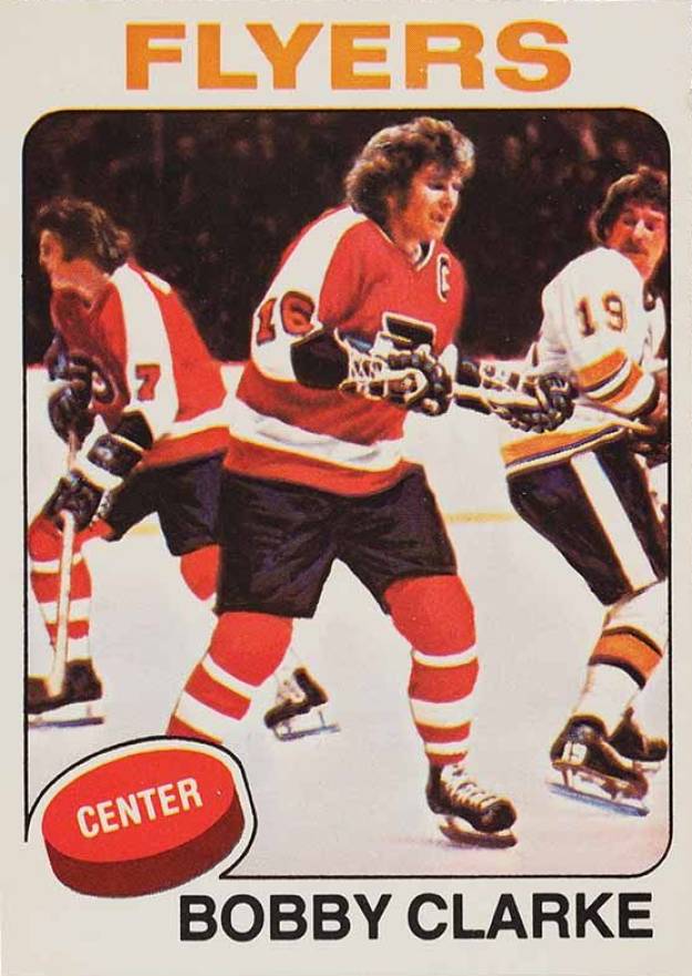 1975 O-Pee-Chee Bobby Clarke #250 Hockey Card