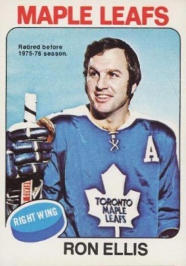 1975 O-Pee-Chee Ron Ellis #59 Hockey Card